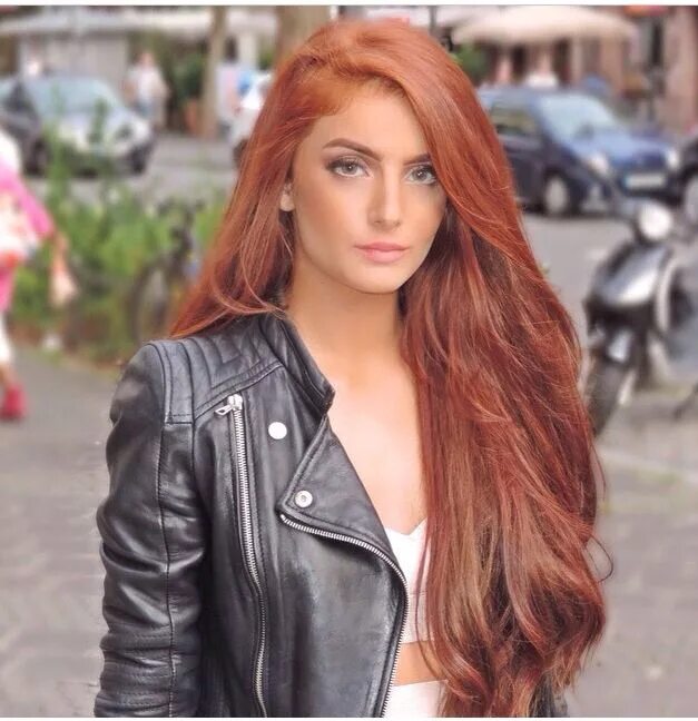 Blacked red hair
