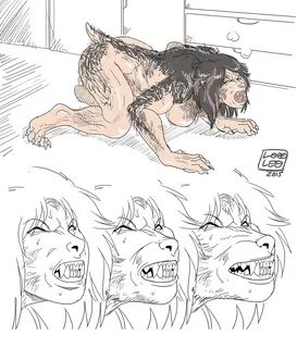 Female werewolf transformation porn.