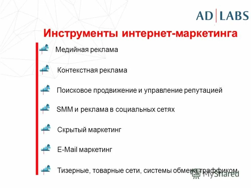 Интернет маркетинг темы