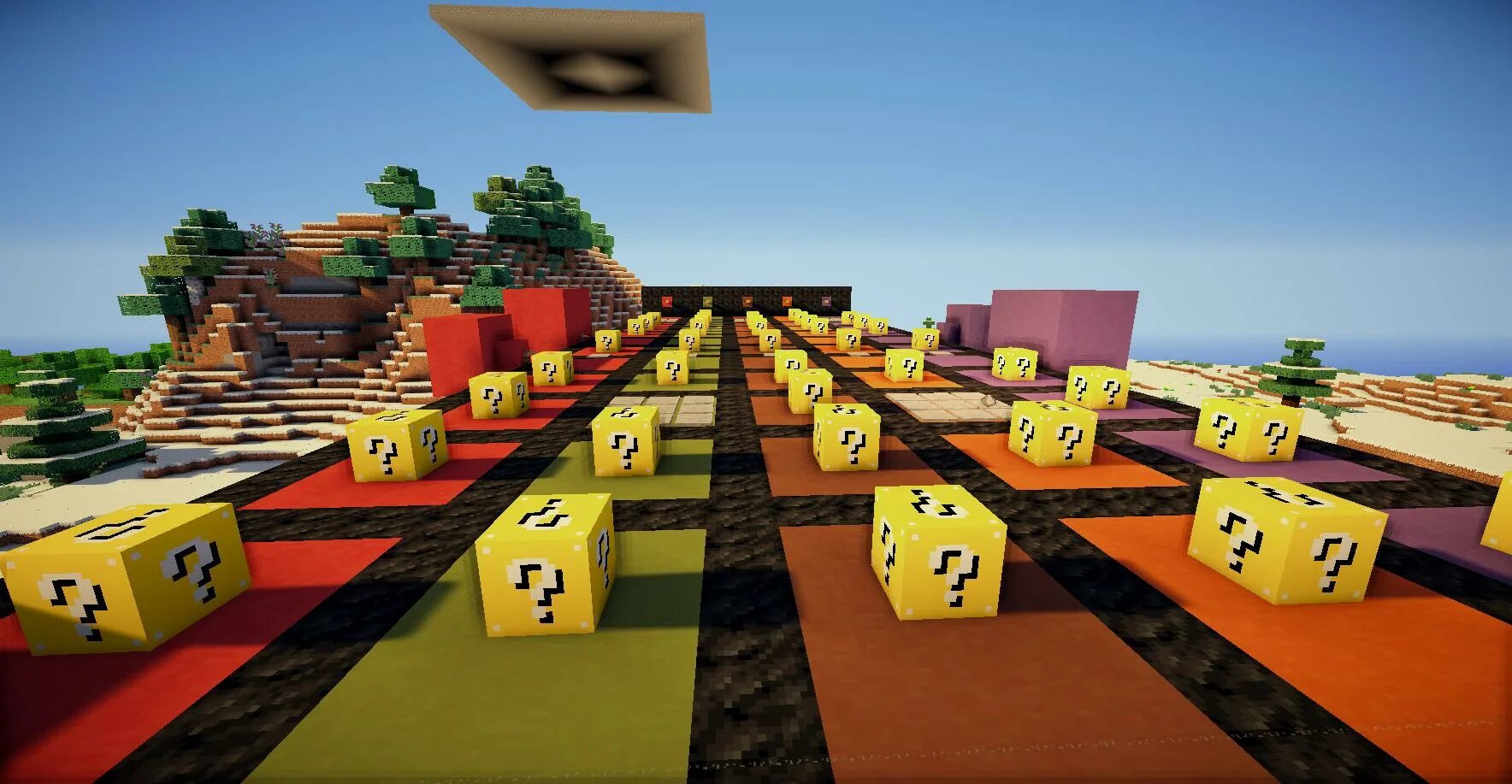 Мод на радужные блоки. Лаки карты для майнкрафт пе. Lucky block race map. 5. Лаки карты для майнкрафт пе.