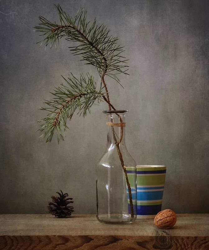 зимняя композиция в вазе. рождественский натюрморт елена татульян. ветки елки в вазе. еловые ветки в вазе. рождественский натюрморт.
