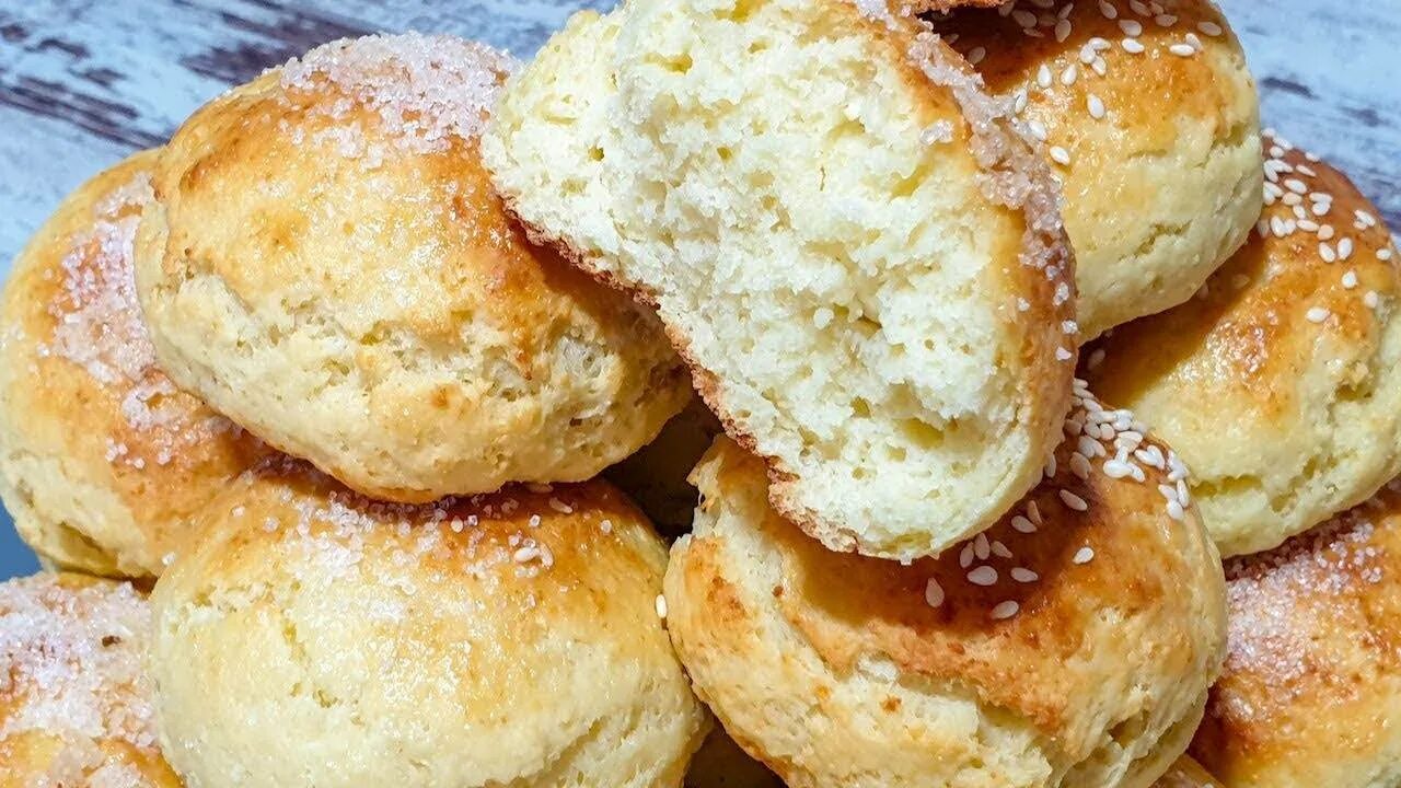 Рецепт творожных булочек на дрожжах