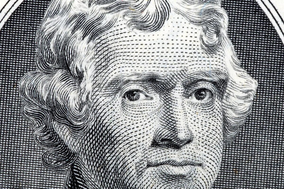 Доллар с портретом Джефферсона.