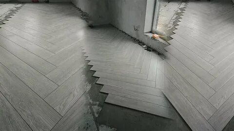 Укладка керамогранита пол ванной