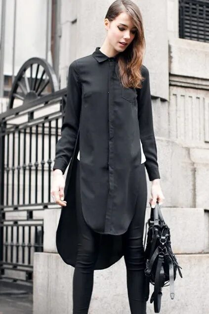 Блузка из шифона с длинным рукавом. Черная рубашка сочетание женская. Удлиненные рубашки женские. Длинная рубашка женская. С чем носить длинную черную рубашку.