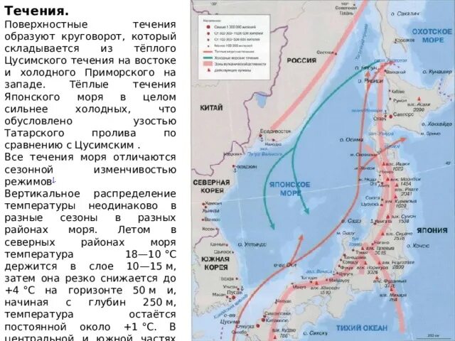 Какое омывает берега японии. Карта морских течений японского моря. Течения вокруг Японии карта. Японское море Владивосток карта. Теплое течение в японском море.