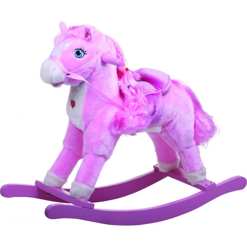 Качалка пони. Багнычев качалка пони. Качалка пони. Лошадка каталка со звуком. Пол 53541 каталка - качалка пони / 59х35х53см, пласт, 2+.