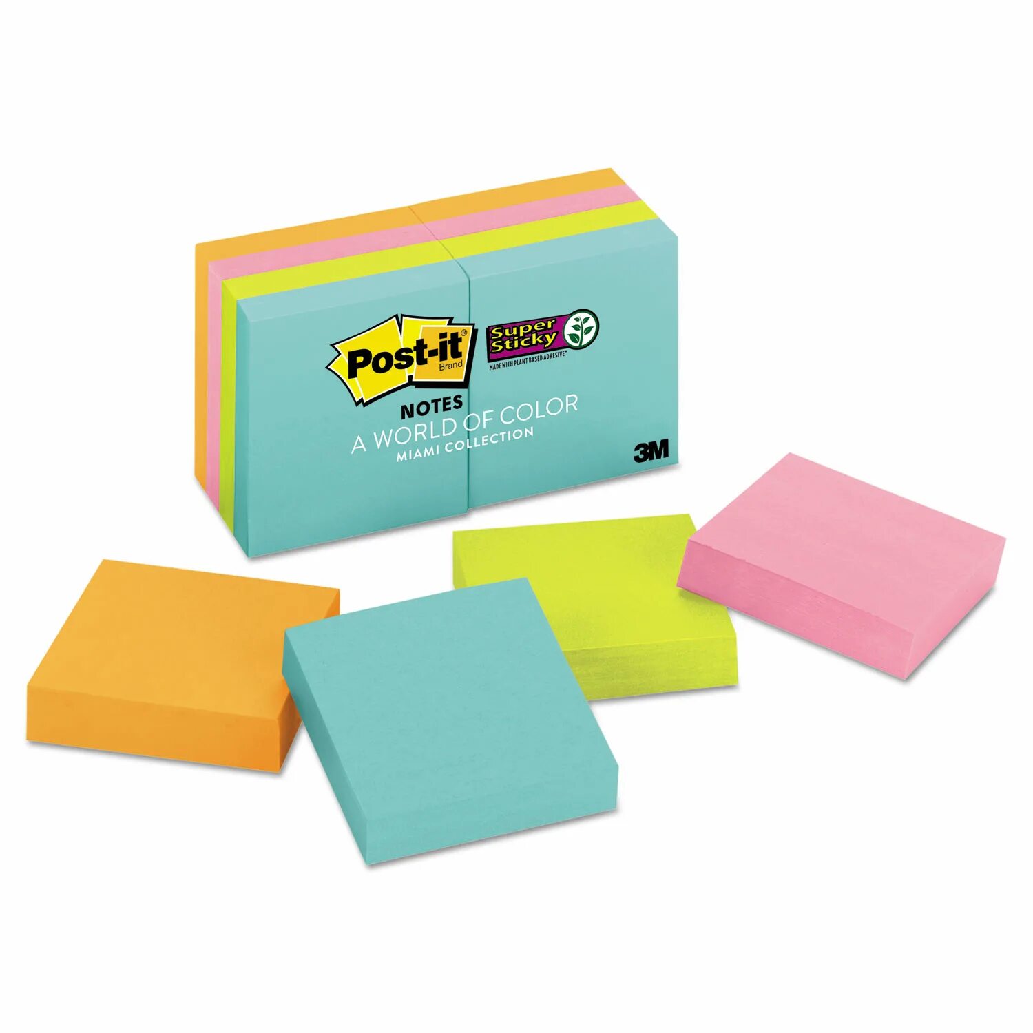 Sticky notes. Post-it super sticky (2 штуки). липкие заметки. стик ап sticky notes. широкие post-it.