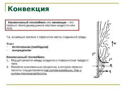 Какой процесс называется конвекцией