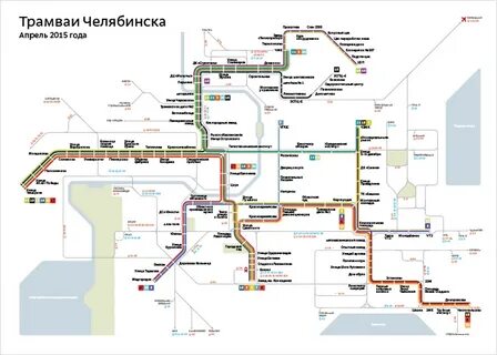 Схема трамвая челябинска