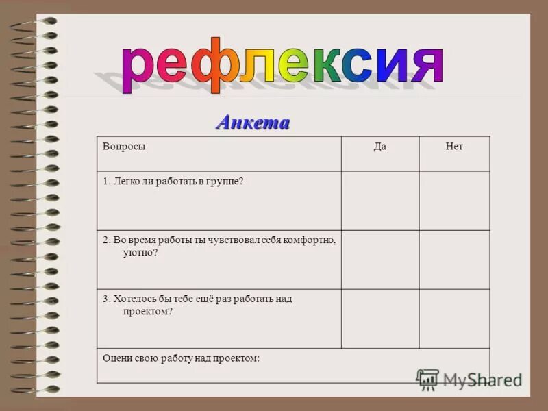 Анкета синоним. Рефлексия анкета. Анкета для рефлексии урока. Вопросы по рефлексии. Анкета после рефлексии.