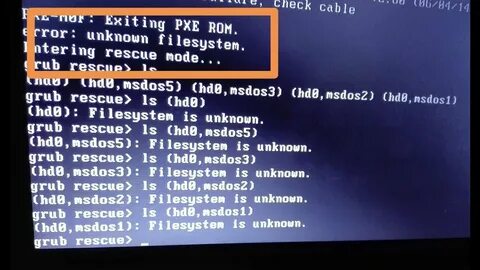 Filesystem error