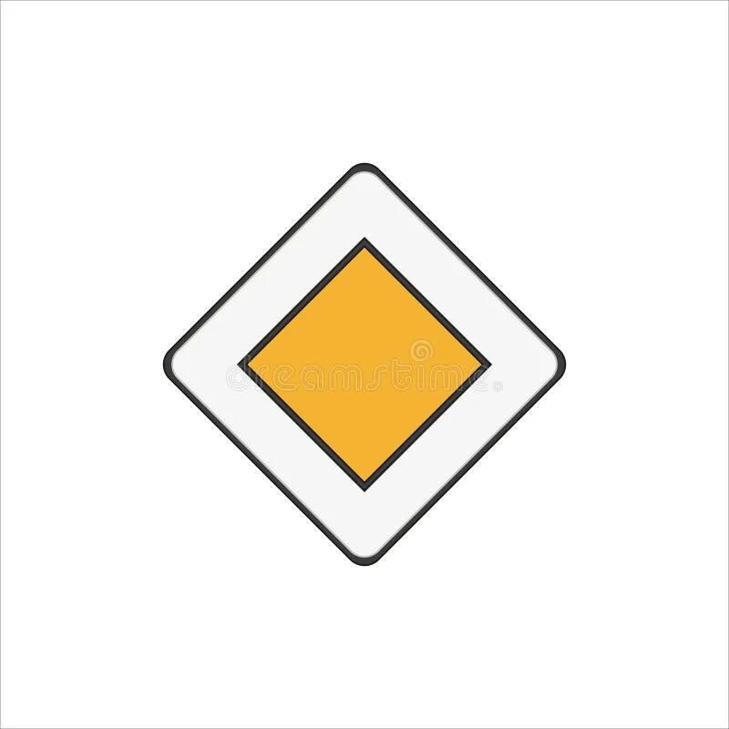 Как выглядит дорожный знак главная дорога
