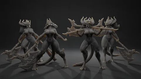 STL file Warrior Demons 🎲-3D printer design to download・Cults