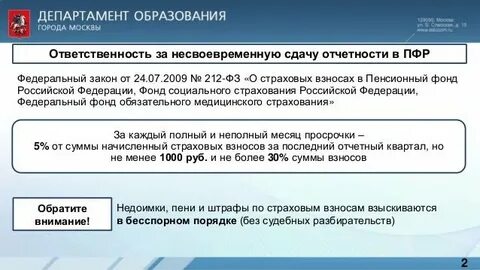 Какой отчет надо сдавать в пфр
