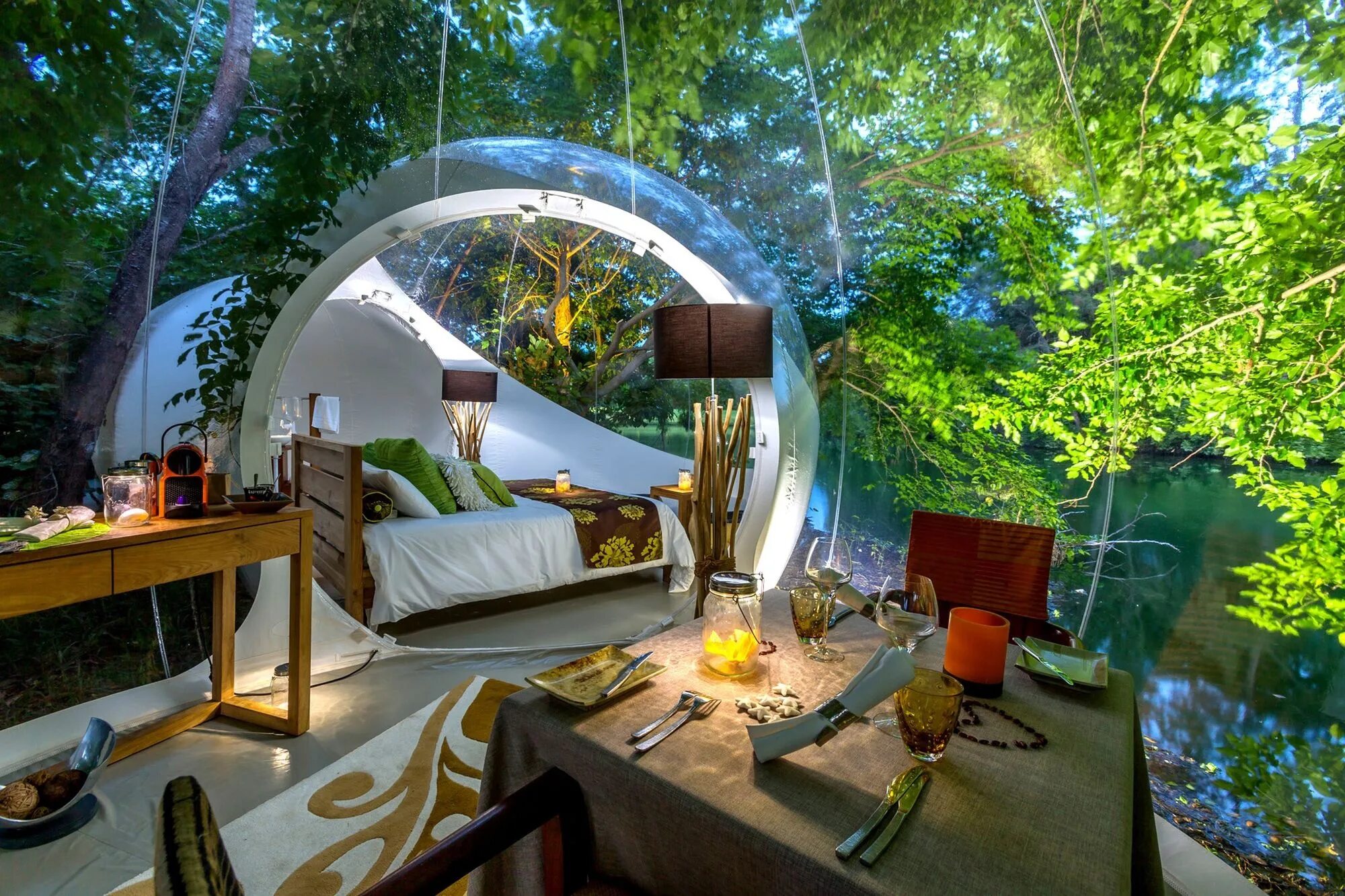 The Bubble Lodge, Маврикий. Bubble Lodge bois Chéri, Маврикий. Bubble глэмпинг в России. Эко отель глэмпинг.