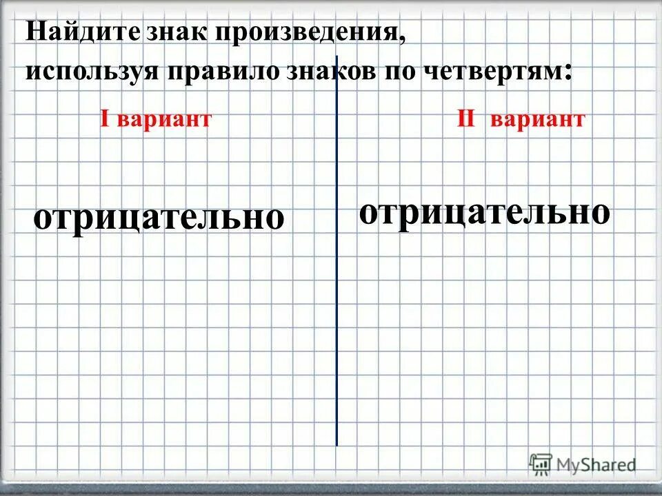 отрицательный вариант