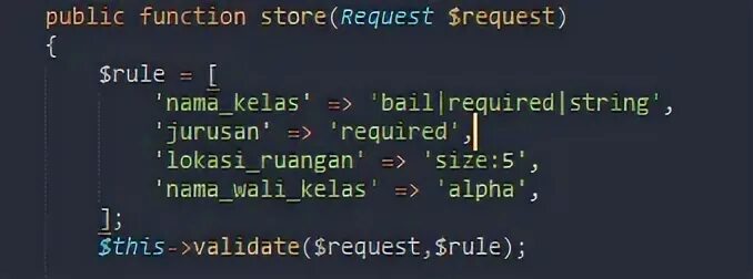 Required string