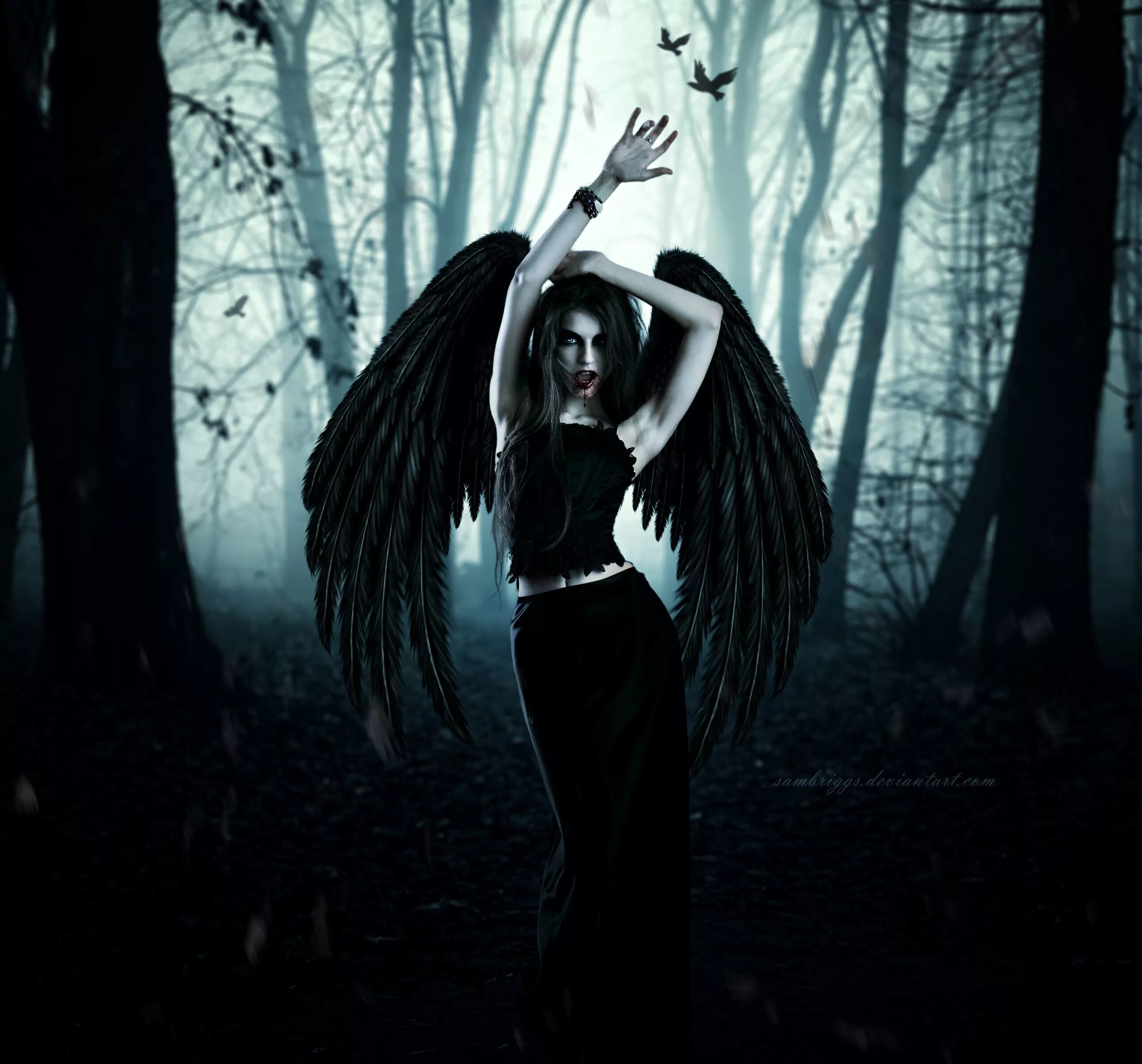 Черные ангелы читать. Черный ангел. Девушка с крыльями. Падший ангел. Готический ангел.