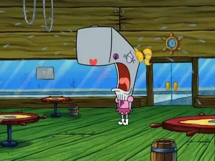 SpongeBob SquarePants: Pearl with a barnacle zit crying.