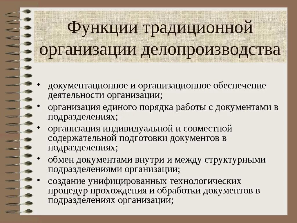 Организационное обеспечение деятельности организаций