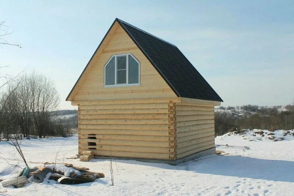 Проект крыши бани с мансардой Дом 6 на 6 из бревна (154 фото) фото картинки и рисунки: скачать бесплатно