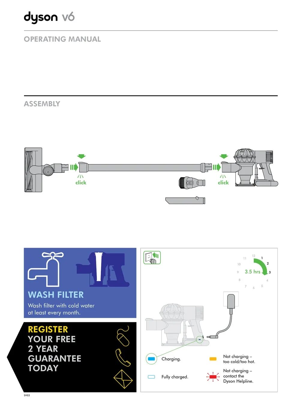 Насадки дайсон инструкция. Dyson v6 total clean (sv09). Dyson sv09. Дайсон мануал. Dyson sv10 инструкция.