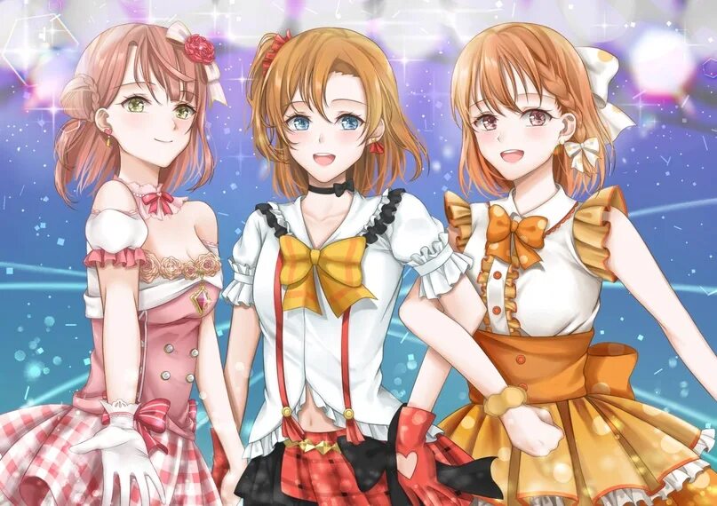 Идолы любви. Love Live School Idol Festival. Айрис Живая любовь. Love Live Chika and Honoka and Ayumu. Лов лайв скул айдол фестиваль SR.