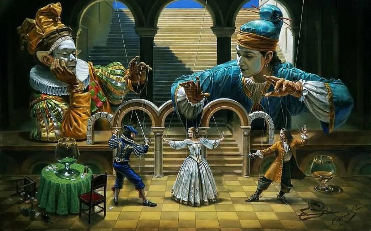 Кукловоды содержание. Театр абсурда Михаила Хохлачева (Michael cheval).