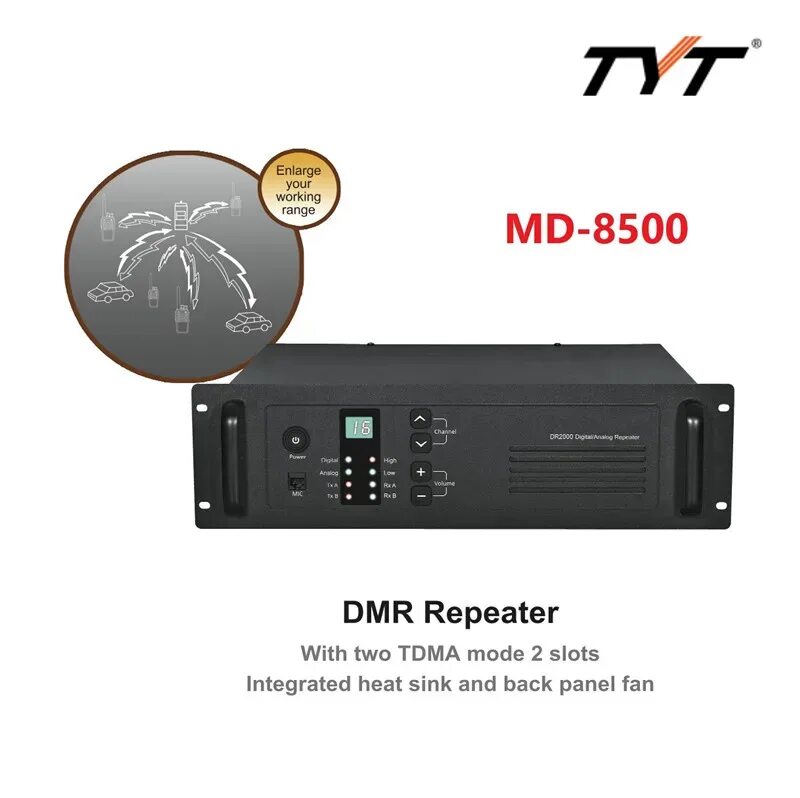Dmr ретранслятор. Ретранслятор tyt md-8500. ретранслятор tyt md-8500 uhf dmr. md8500. tyt md-8500 45w.