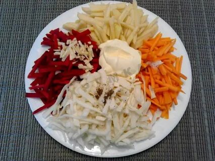 Салат морковь картошка свекла капуста
