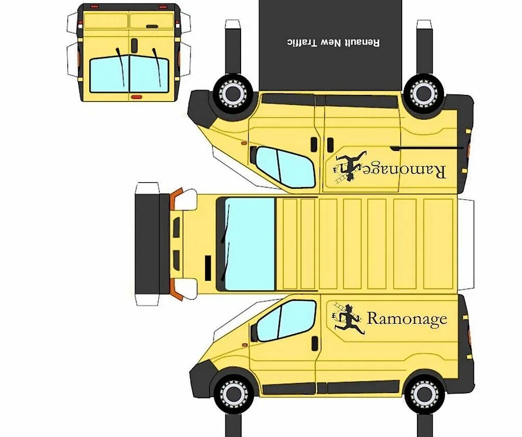 Фургон развертка. Развертка автомобиля. Бумажные машины. Фургон из бумаги. Автомобиль из бумаги.