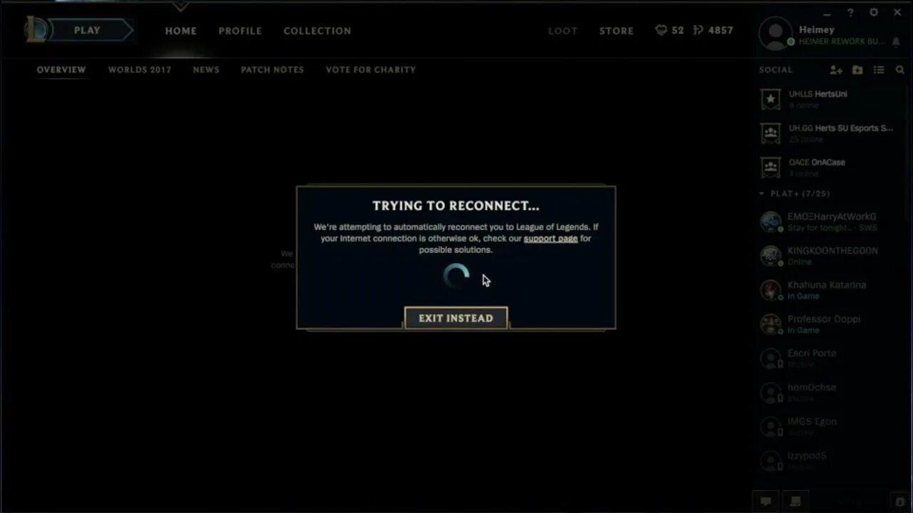 Try reconnect