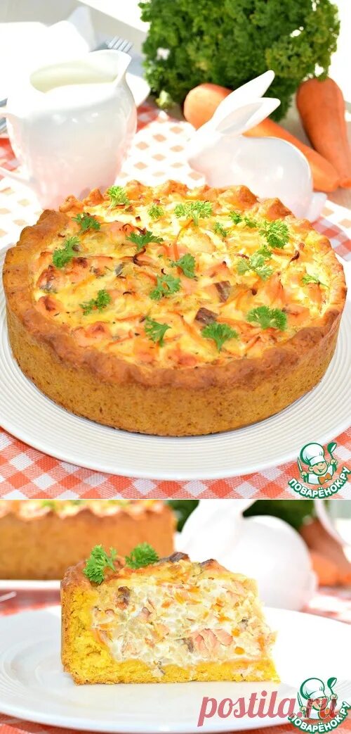 Пирог с рыжиками