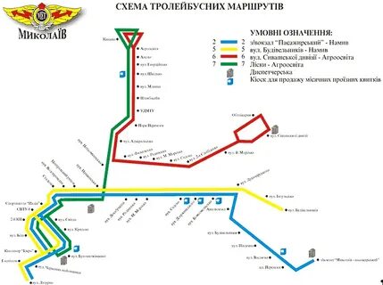 6 троллейбус на карте