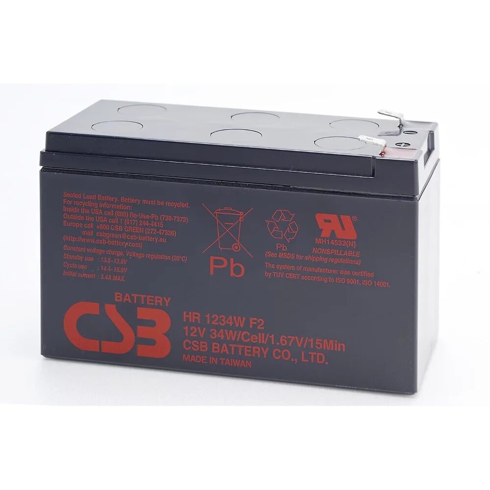 Аккумулятор 12 12 а ч для ибп. Аккумулятор 12v 9ah csb hrl1234w f2fr. батарея аккумуляторная csb hr1234wf2 (12v,34w). csb hr 1234w 9 а·ч. аккумуляторная батарея для ибп csb hr1234w.