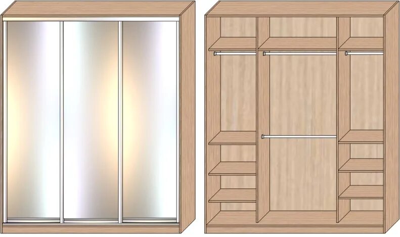 Шкаф-купе "Шанхай 400" (т3). Шкаф схематично. 2-Х дверный корпусный шкаф купе. Шкаф-купе 3-х дверный с зеркалом. Как собрать 3 х дверный шкаф