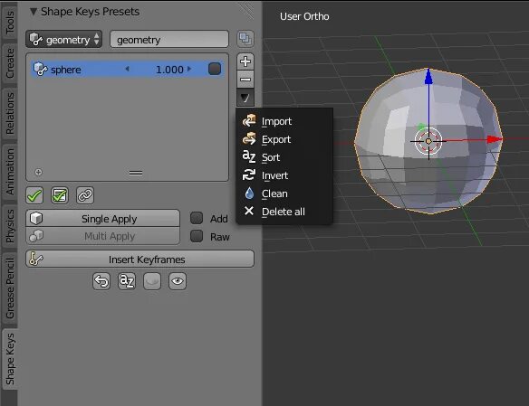 Блендер хромакей. Audio2face blender. 9. 3. Shape keys.