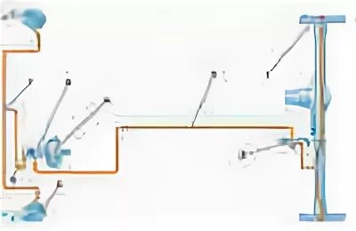 Схема тормозных трубок газель
