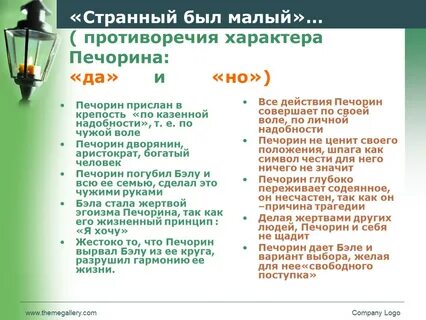 Главный вопрос печорина