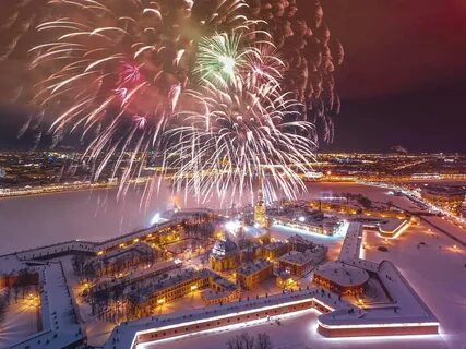 Новогодняя петропавловская крепость