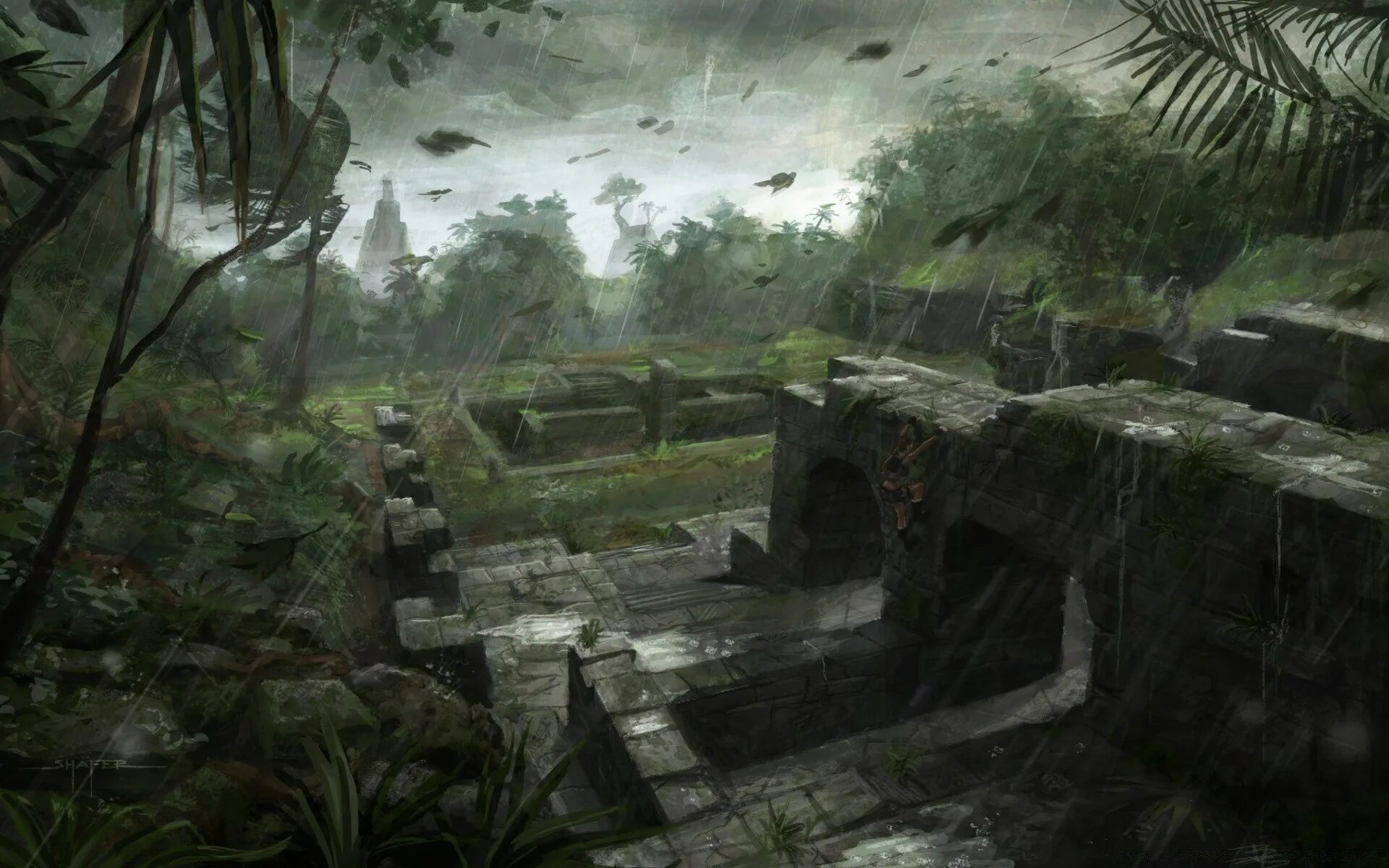 Мистические руины. Древние развалины пв. Ротонда беседка руины плющ. Руины в чаще. Зеленое королевство.