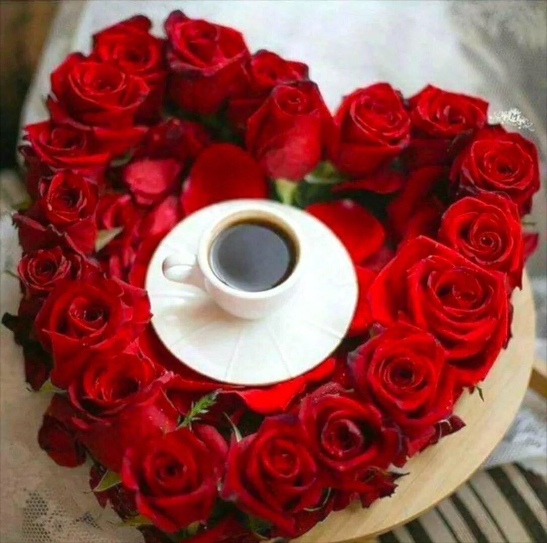 Доброе утро любимая розы. Доброе утро розы и кофе. Красивые цветы в чашке.