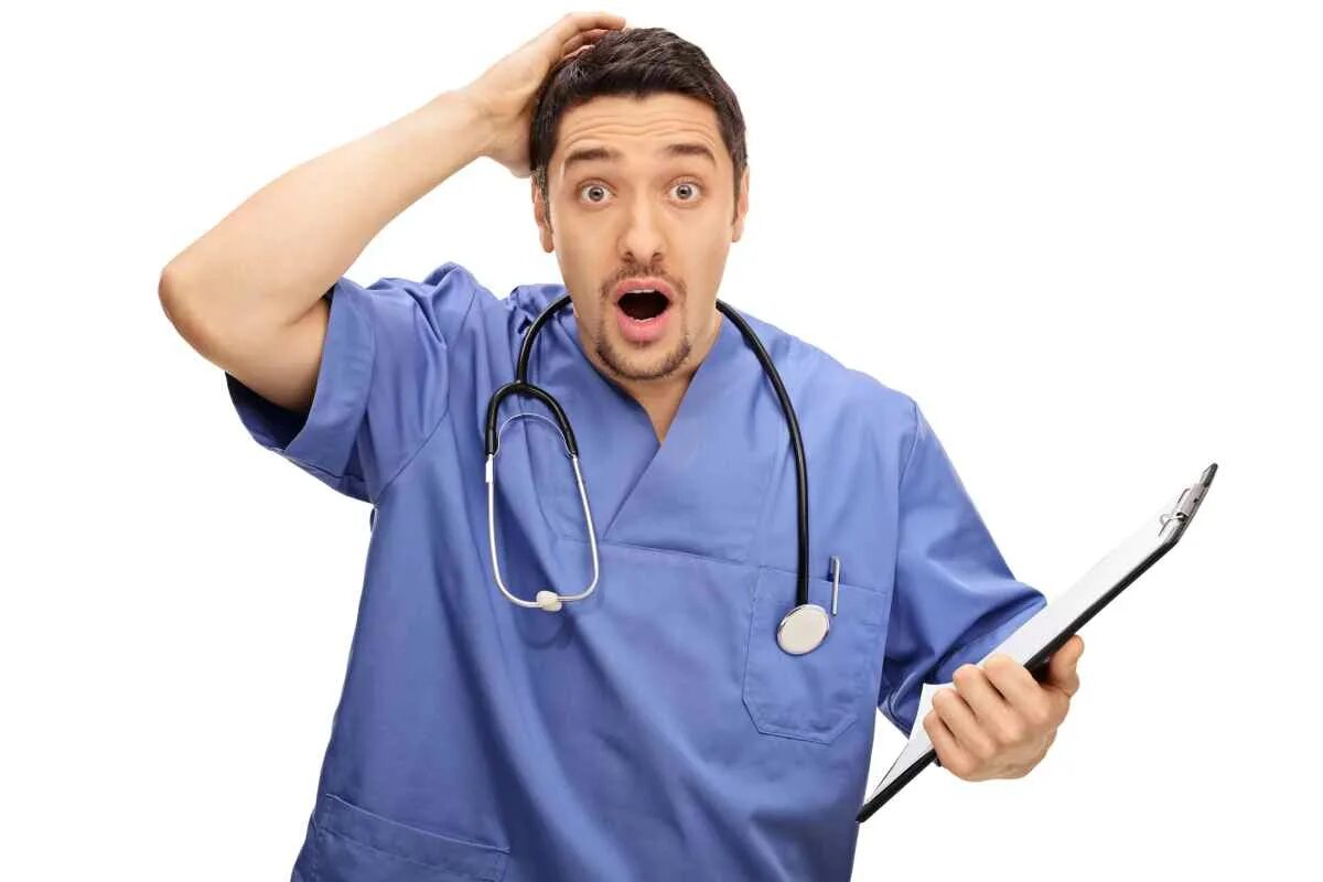 задумчивый доктор. задумчивый доктор. удивит доктора. врач удивлен. интерны быков гитлер.