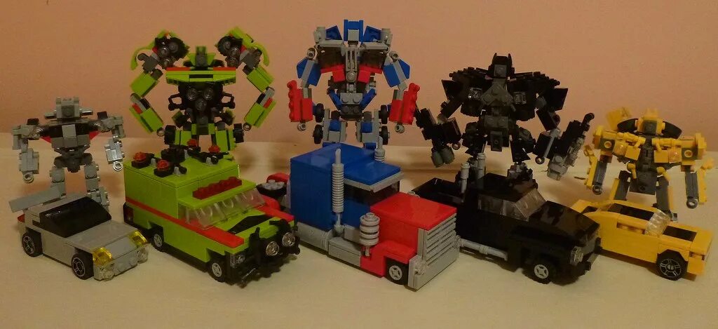Lego Transformers: Auto-bot Vehicle Modes Here is all five. Flickr