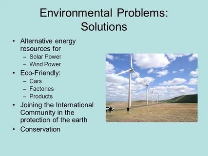 Solve the problems of environment