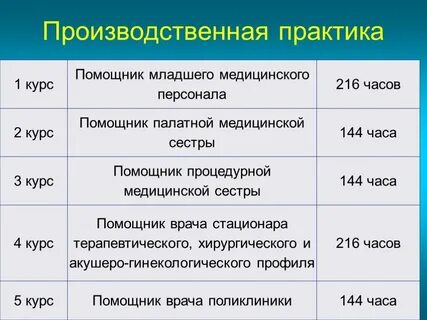 Дневник сестринской практики 1 курс