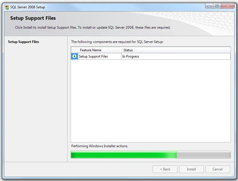 Setup install