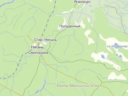 Карта нягани