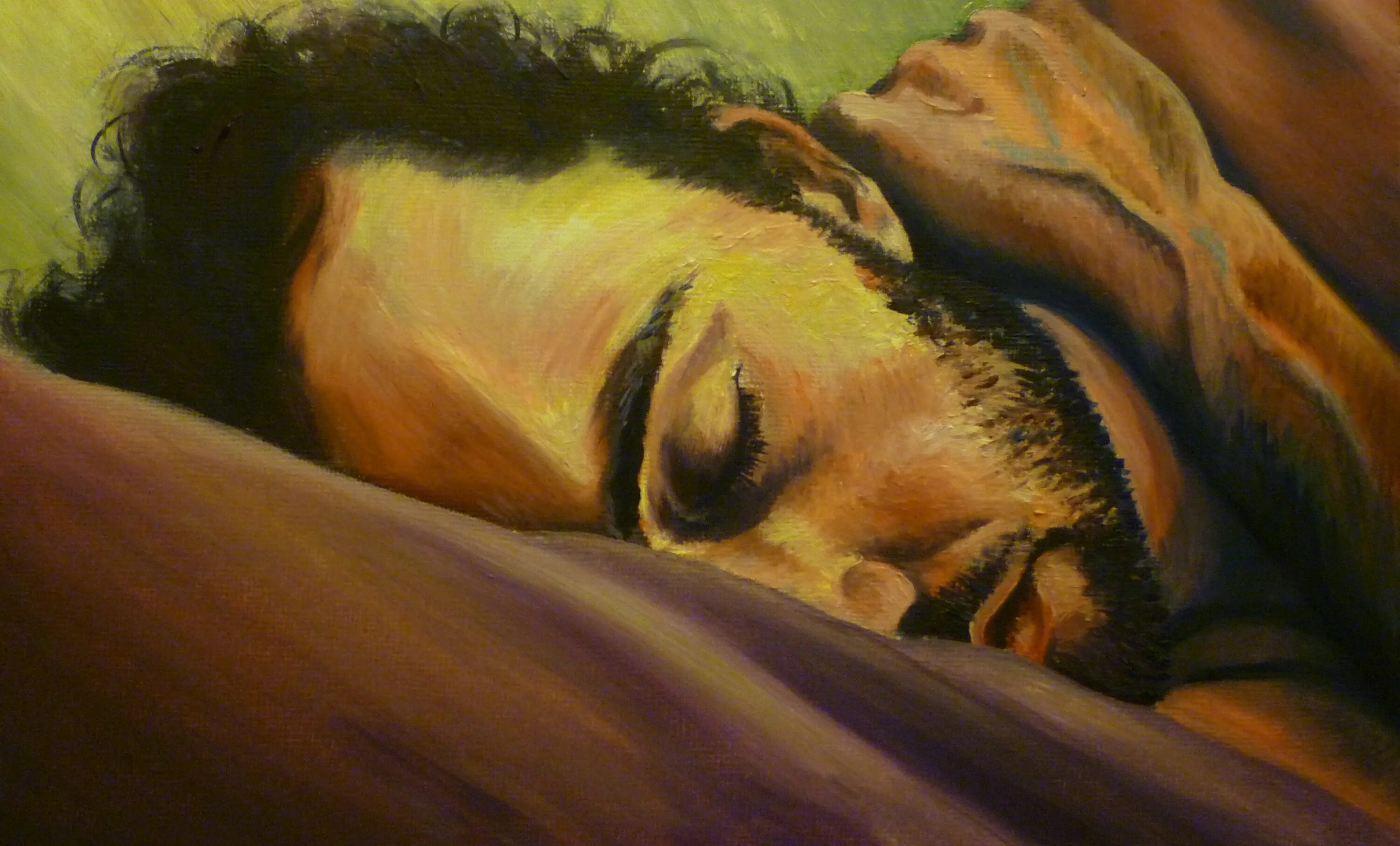 Hairy sleep. Спящие живопись. Спящий мужчина в живописи.